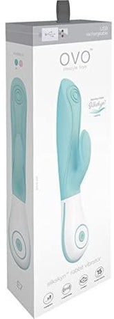 OVO E7 - Rabbit Vibrator - Aqua - PlayForFun